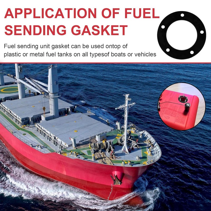 Batator Fuel Tank Sending Unit Gasket Kit(NBR), Boat Fuel Gauge Sending Gasket Marine Fule Gas Tank Sending Unit, Car Trucks Fuel Sensor Sending Unit, Fuel Sender Unit for Vehicles - Image 5